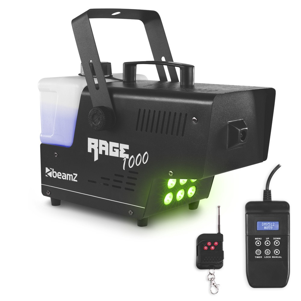 Wytwornica dymu z efektem LED BeamZ Rage 1000LED