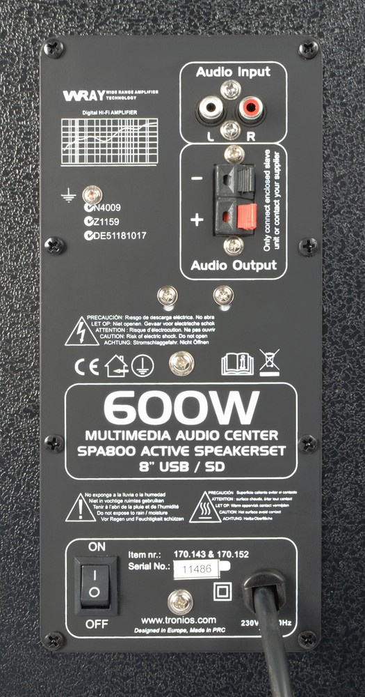 Kolumny aktywne Fenton SPA-800 2x 300W USB/SD/MP3