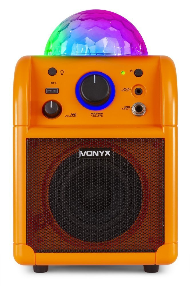 Zestaw karaoke z mikrofonem, bluetooth i efektem świetlnym Vonyx SBS50L