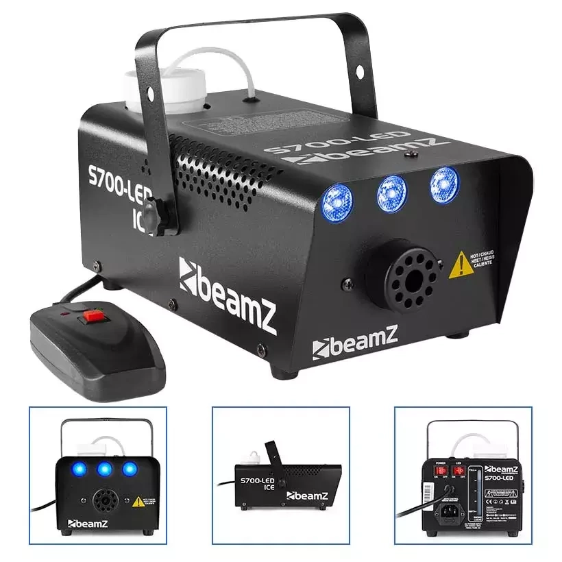 ZESTAW Wytwornica dymu z efektem LED BeamZ S700LED + Płyn