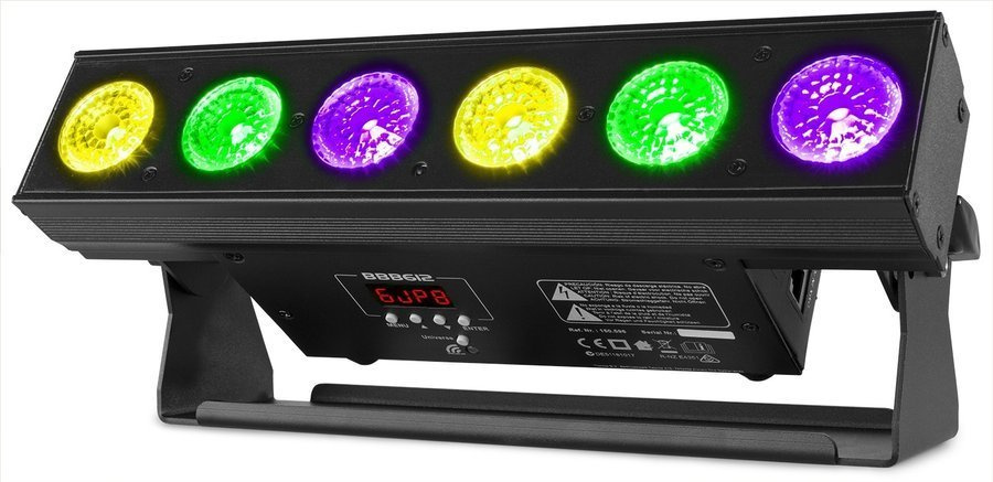Belka oświetleniowa BBB612  LED Uplight Bar 6x12W RGBAW-UV 6-w-1 DMX