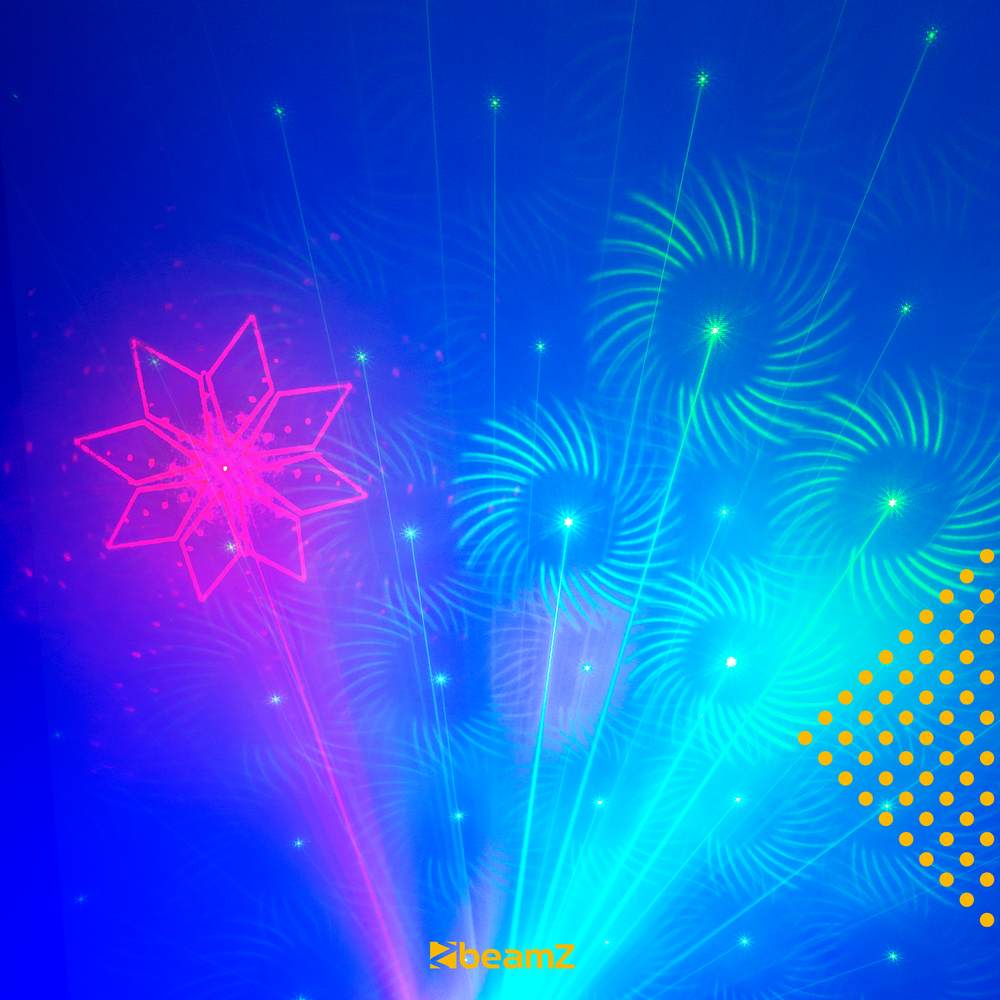 Laser Dahib Double RG Gobo z niebieską diodą LED