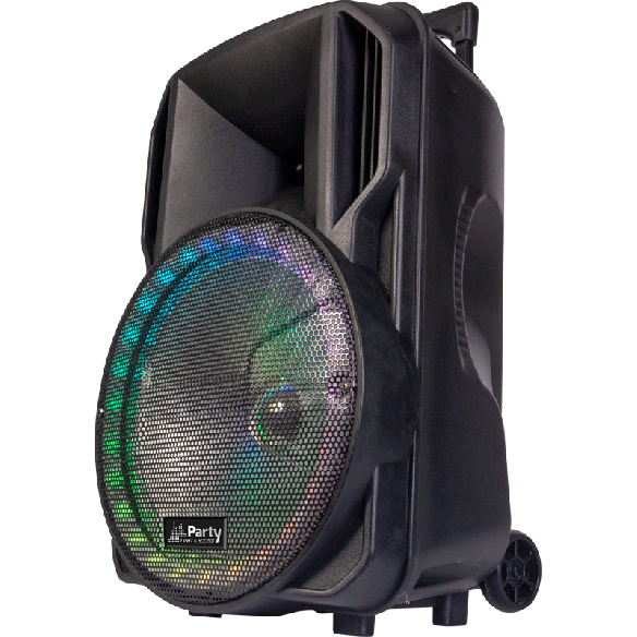Kolumna mobilna LED 15''/38cm USB BT MIC FM PARTY-15RGB