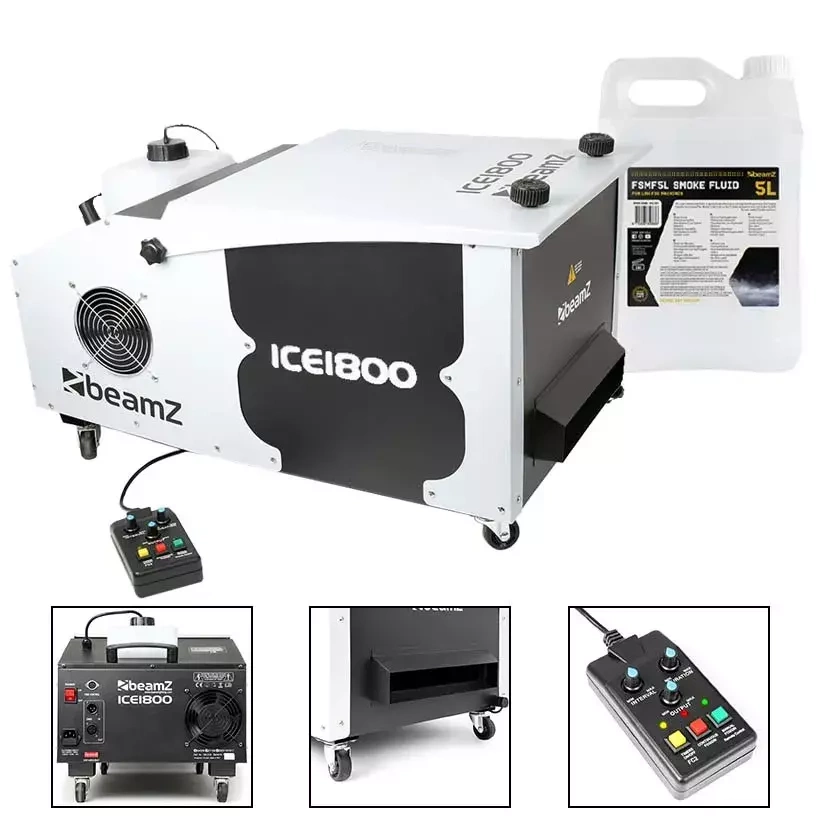 Wytwornica dymu ciężkiego BeamZ ICE1800+ płyn 5l