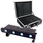 Zestaw 8x Belka oświetleniowa LED BAR RGBWA-UV AFX FREEBARQUAD-BL + case z systemem ładowania AFX FL-FREEBAR