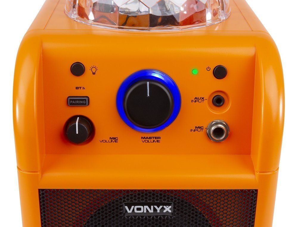 Zestaw karaoke z mikrofonem, bluetooth i efektem świetlnym Vonyx SBS50L