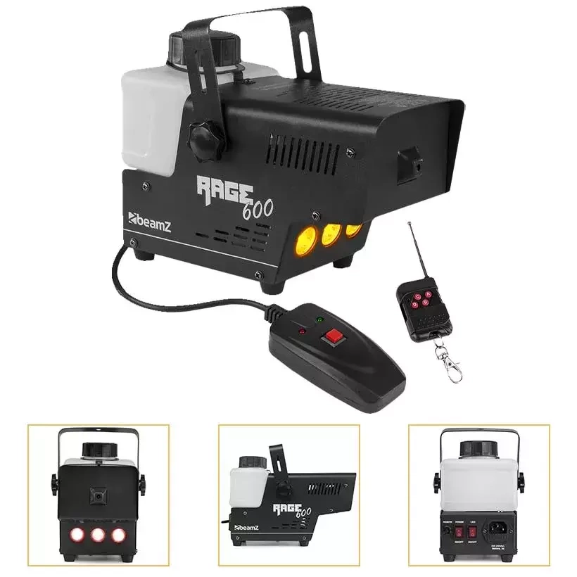 Wytwornica dymu z efektem LED BeamZ Rage 600LED