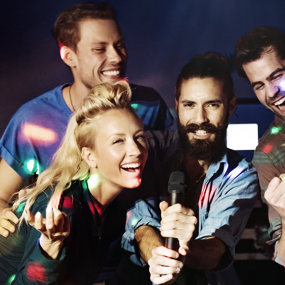 Zestaw karaoke z mikrofonem, bluetooth i efektem świetlnym Vonyx SBS50L