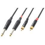 Kabel CX74-6 2 x 6.3 mm mono - 2 x RCA męski 6 m