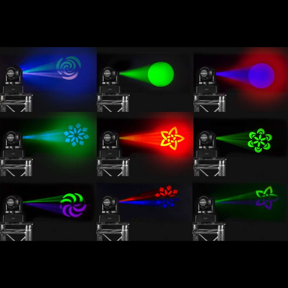 Hybrydowa ruchoma głowa LED BeamZ MHL75 - Spot (30W) / Wash (6x 8W)