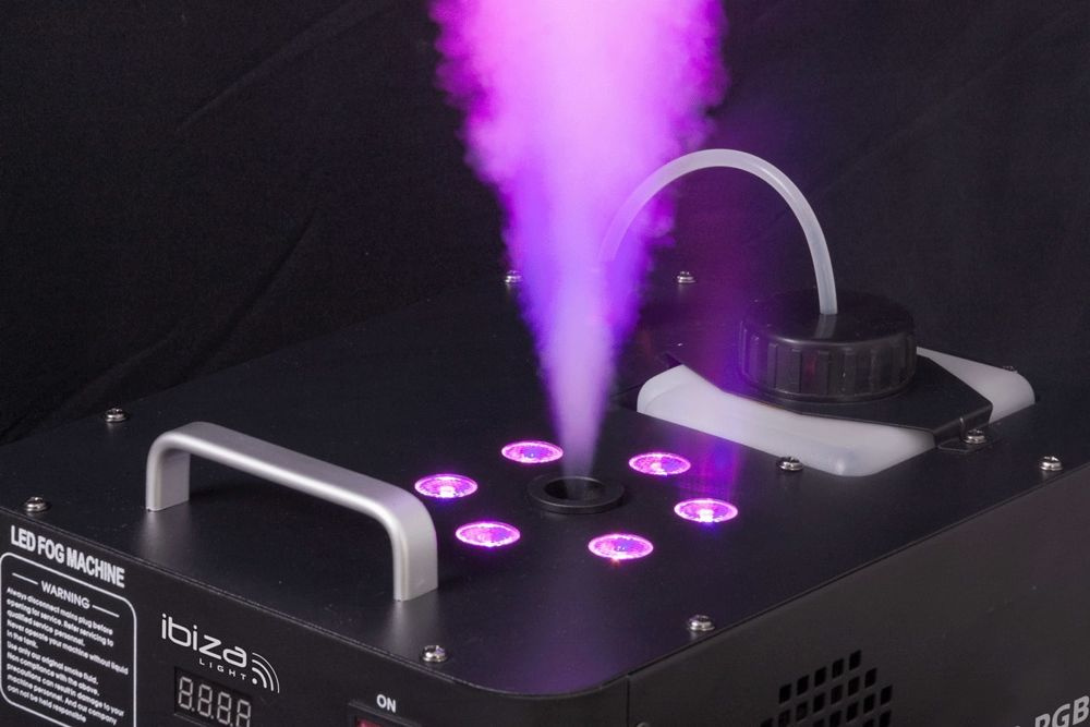 Wytwornica dymu pionowego z LED Ibiza FOG900-RGB