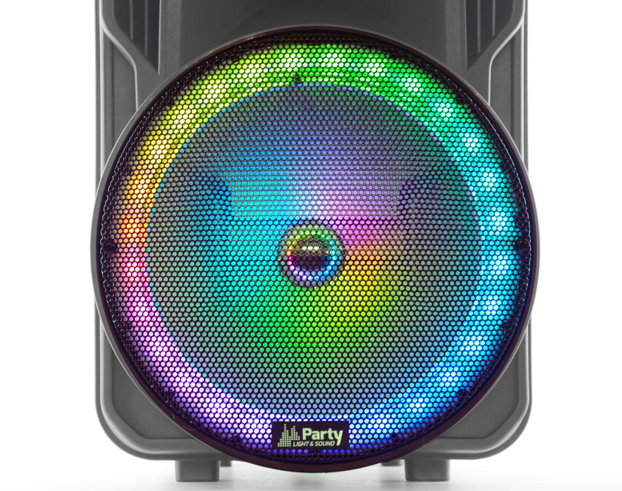 Kolumna mobilna LED 15''/38cm USB BT MIC FM PARTY-15RGB