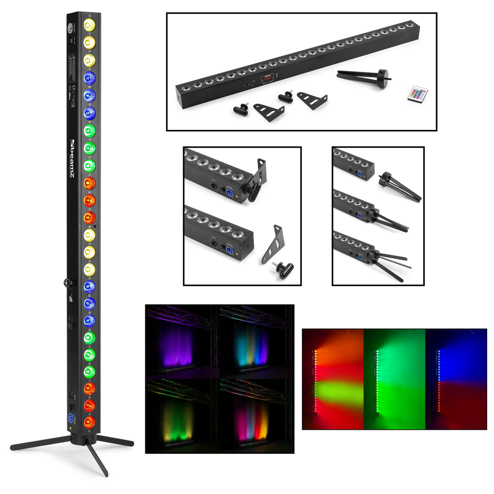 Belka oświetleniowa BBB243 oświetlacz bateryjny LED Bar 24x3W RGB 3-w-1