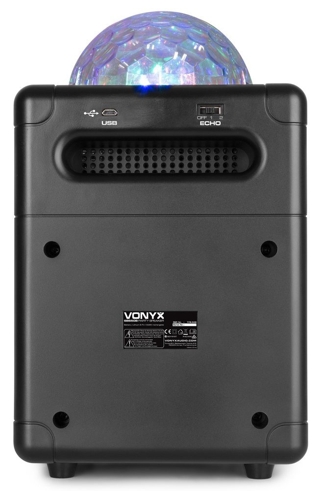 Głośnik karaoke kula LED SBS50B BT czarny