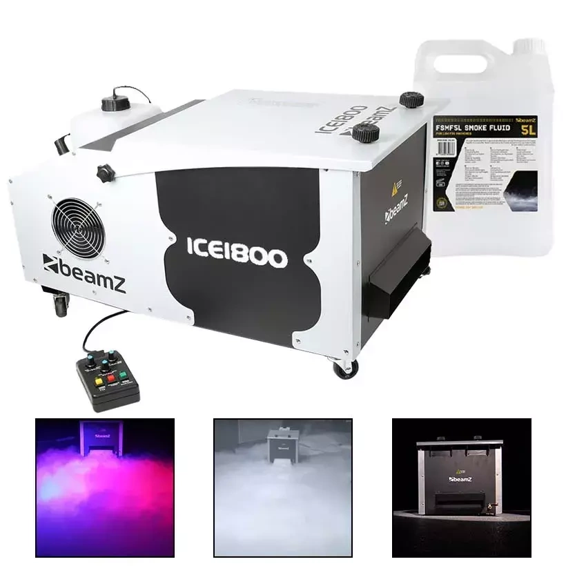 Wytwornica dymu ciężkiego BeamZ ICE1800+ płyn 5l