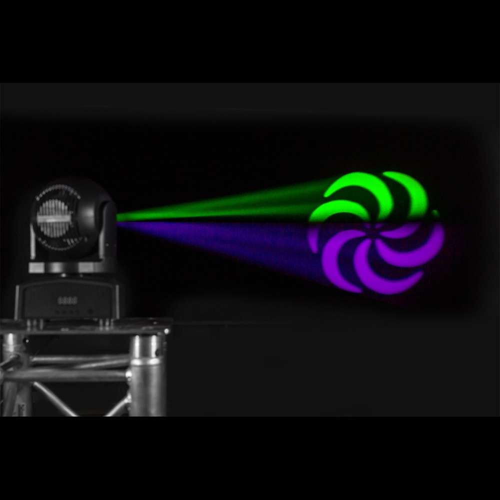 Hybrydowa ruchoma głowa LED BeamZ MHL75 - Spot (30W) / Wash (6x 8W)