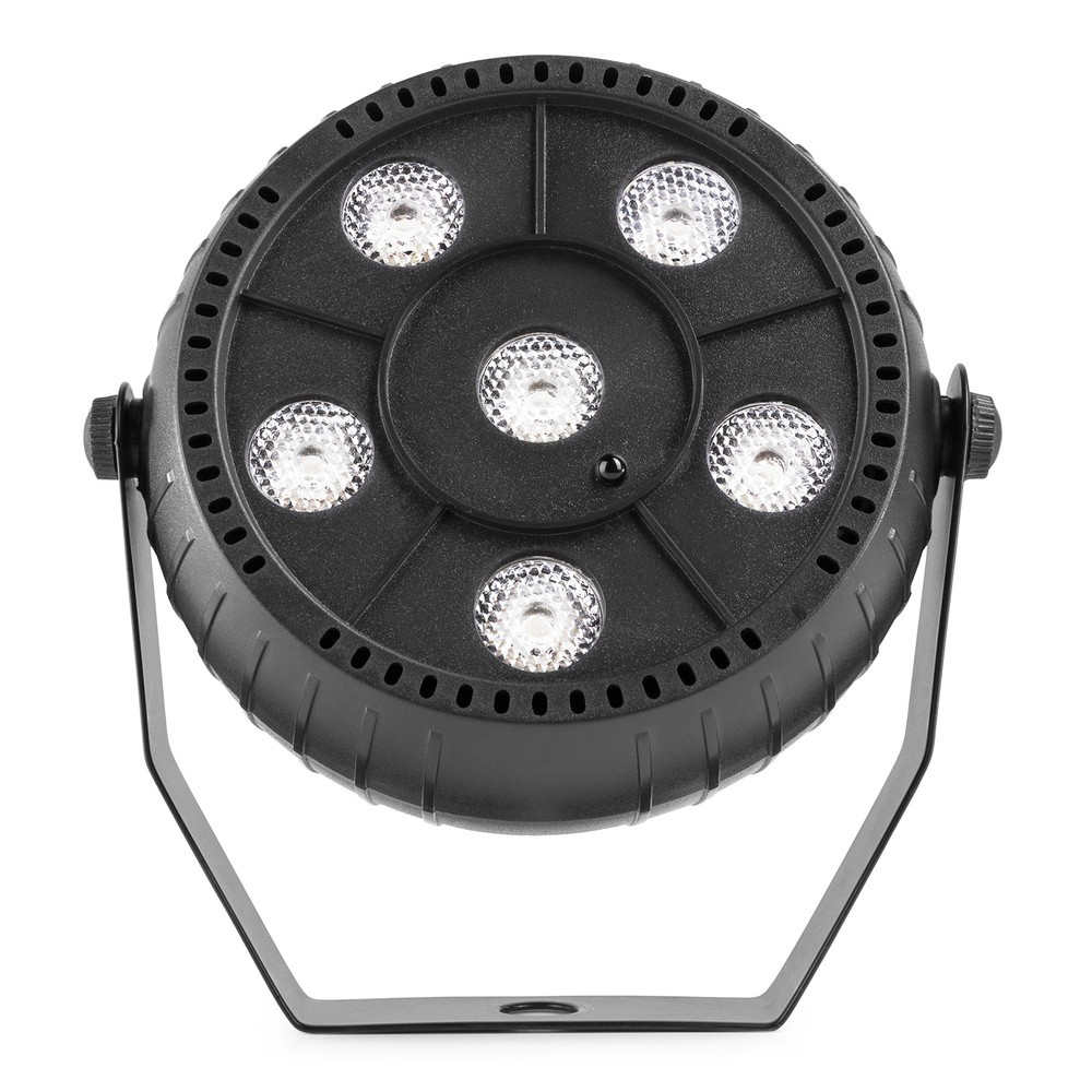 Reflektor bateryjny Strobo PLP12 Party Par 6x 1W Biały Beamz