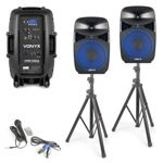 Aktywny zestaw kolumn Vonyx VPS122A 800W + statywy