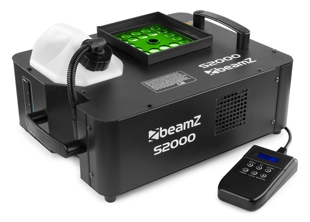 Wytwornica dymu pionowego z LED BeamZ S2000 + Płyn 5L