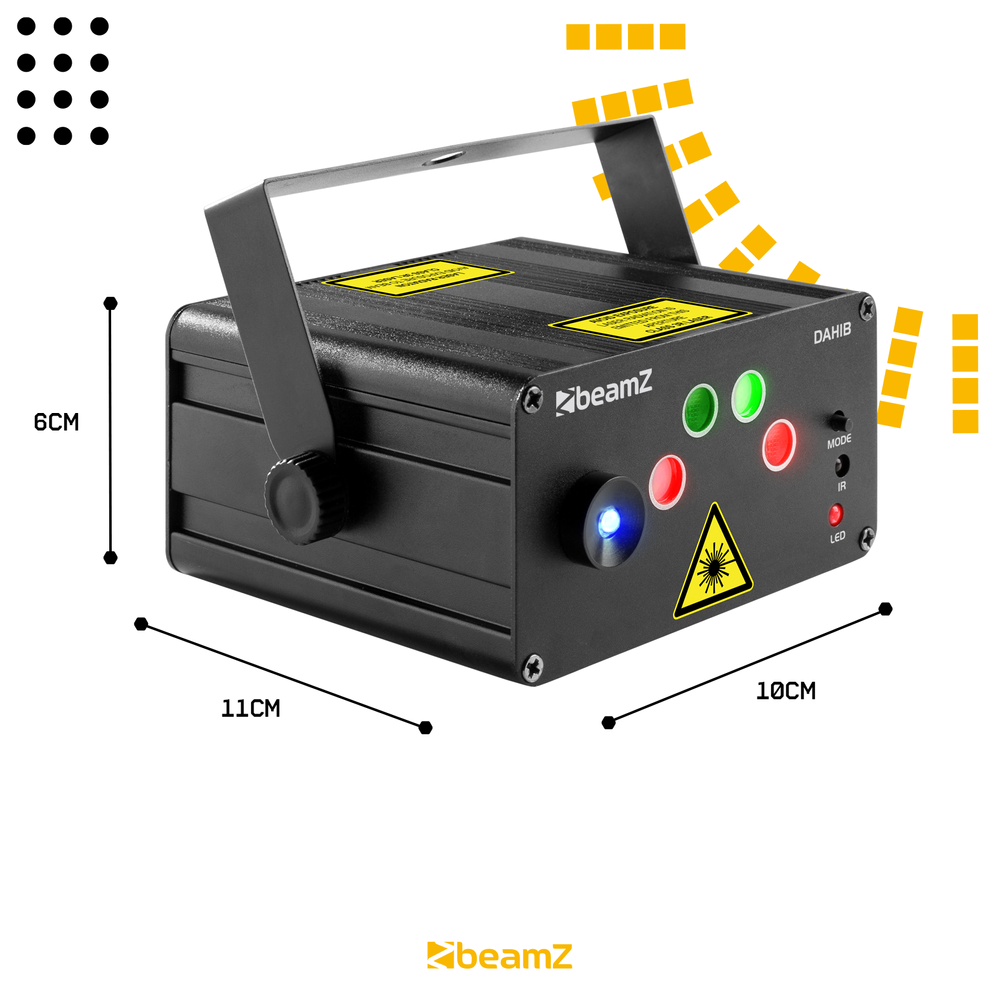 Laser Dahib Double RG Gobo z niebieską diodą LED