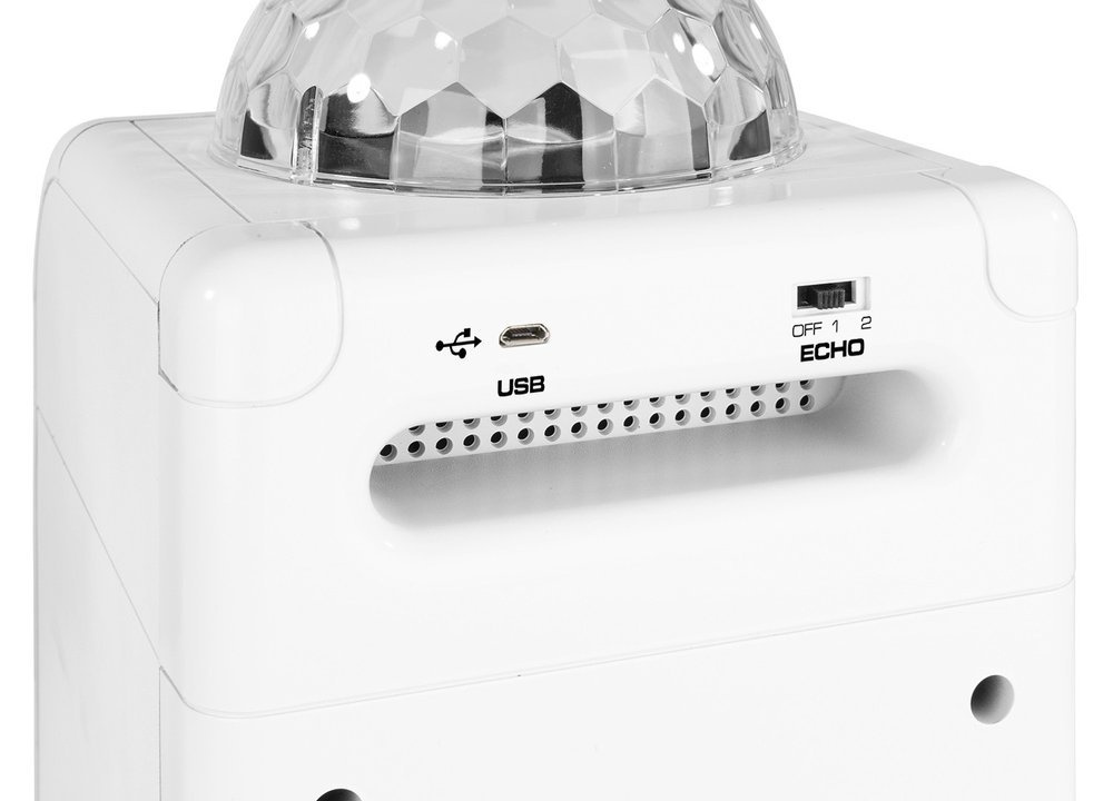 Zestaw: kolumna karaoke z mikrofonem, bluetooth i efektem świetlnym VONYX SBS50W 