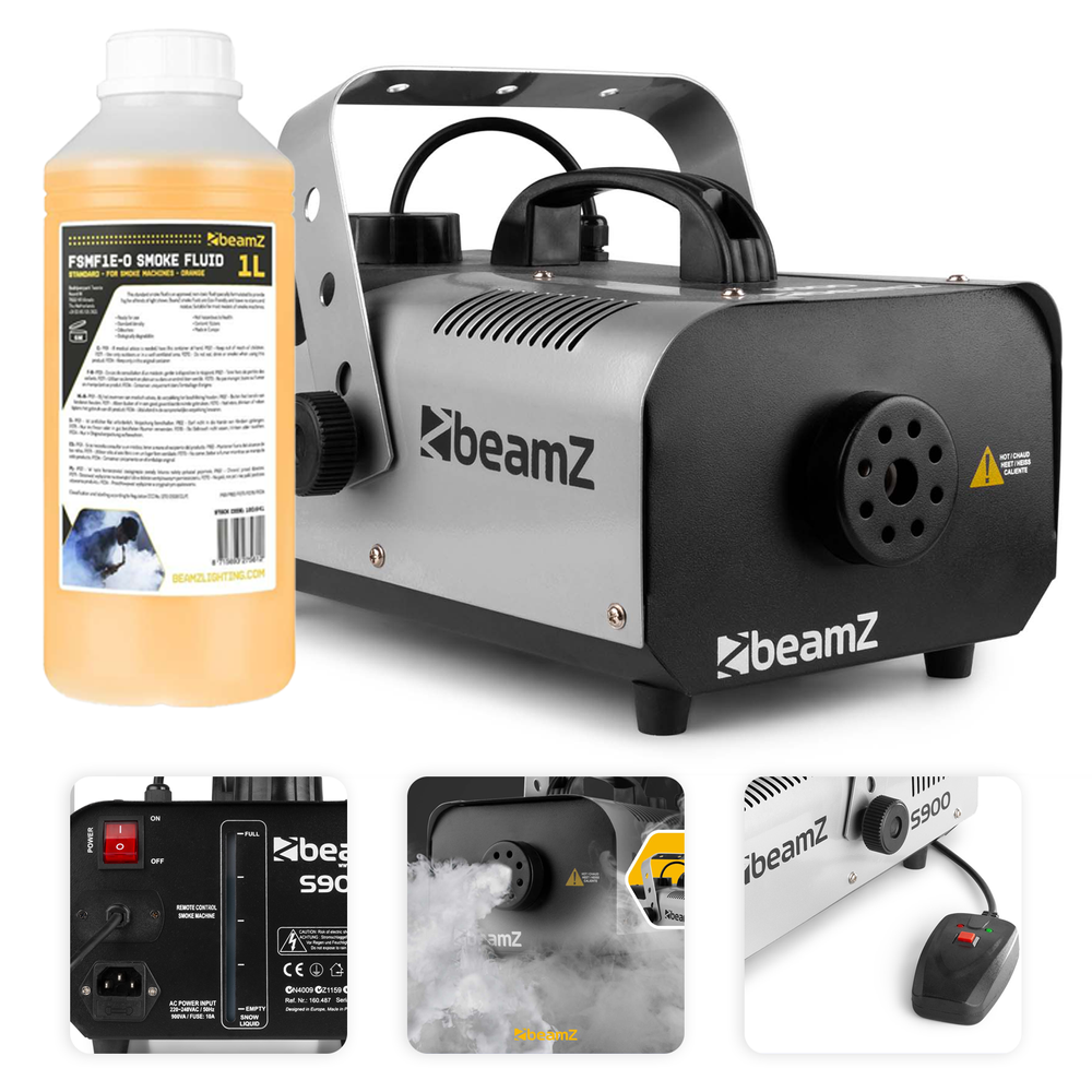 ZESTAW Wytwornica dymu S900 BeamZ + Płyn 1 litr