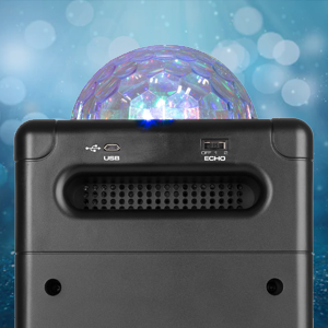 Głośnik karaoke kula LED SBS50B BT czarny