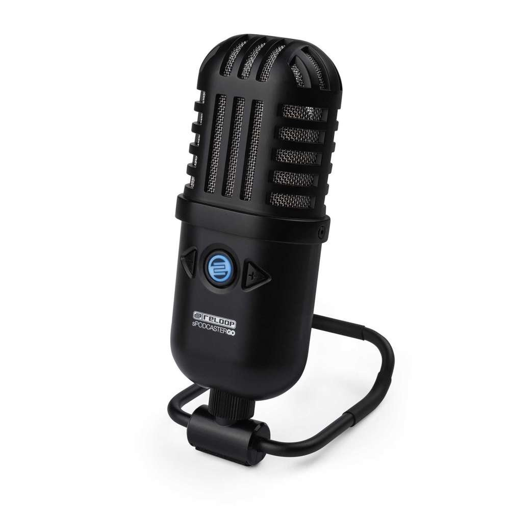 Zestaw: Mikrofon dynamiczny sPodcaster, statyw, pokrowiec, pop filtr