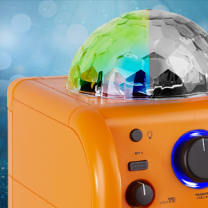 Zestaw karaoke z mikrofonem, bluetooth i efektem świetlnym Vonyx SBS50L