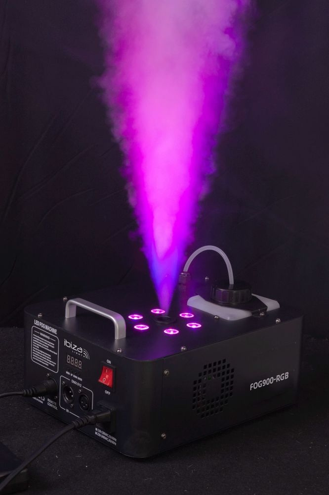 Wytwornica dymu pionowego z LED Ibiza FOG900-RGB