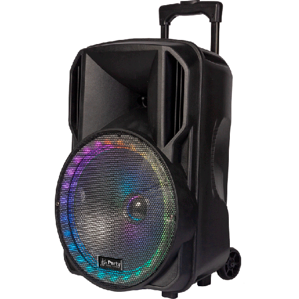Kolumna mobilna LED 15''/38cm USB BT MIC FM PARTY-15RGB