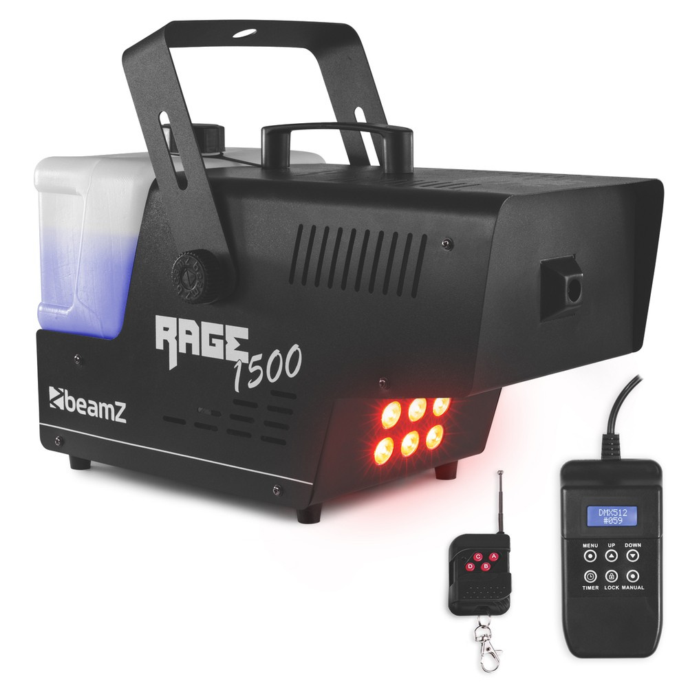 Wytwornica dymu z efektem LED BeamZ Rage 1500LED