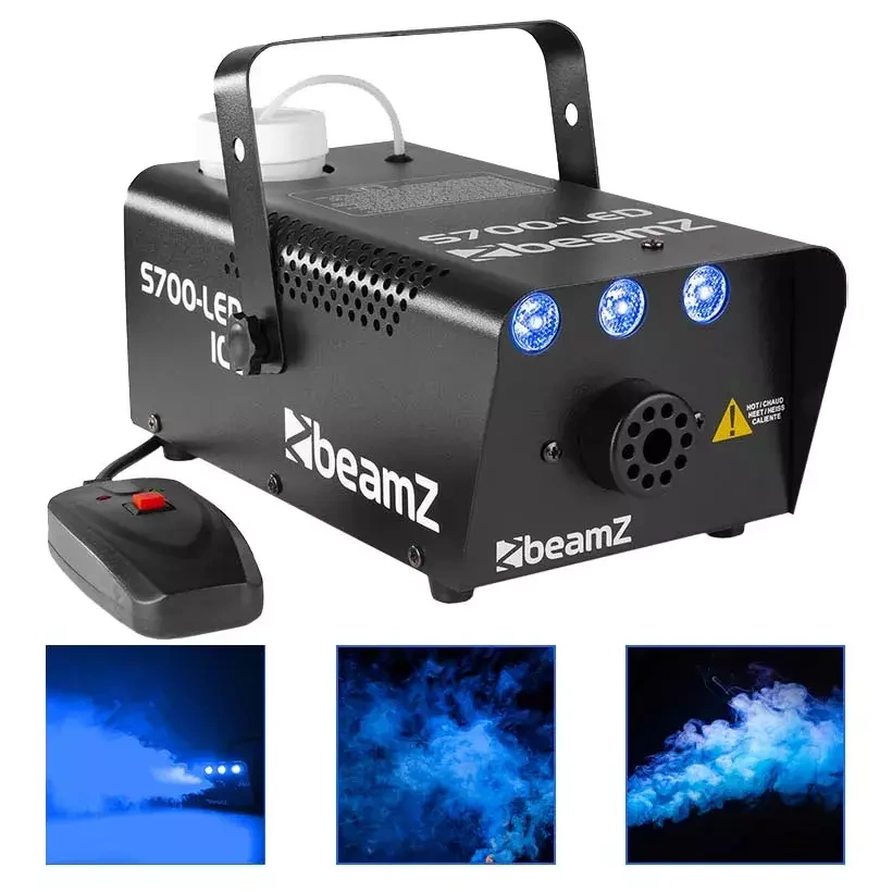 ZESTAW Wytwornica dymu z efektem LED BeamZ S700LED + Płyn