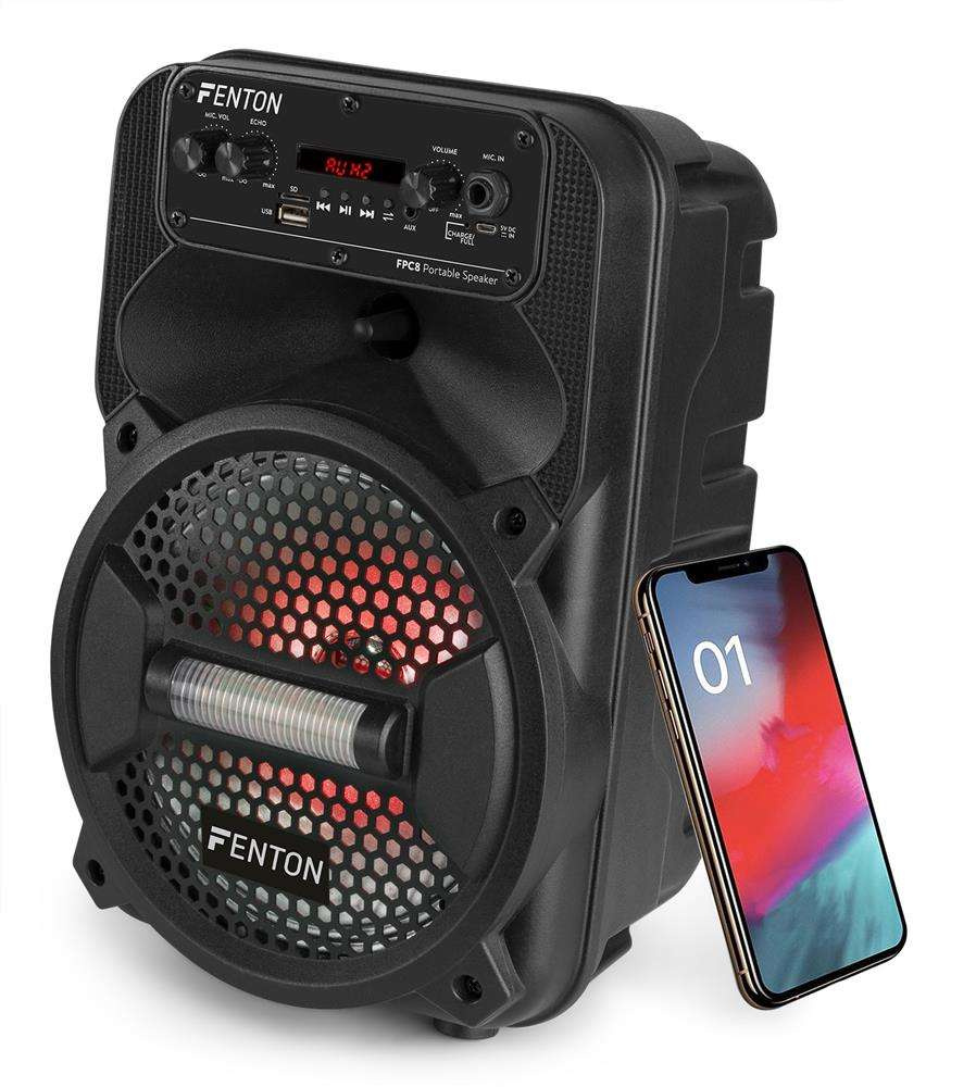Nagłośnienie mobilne BOOMBOX FPC8 8'' PARTY akumulator 