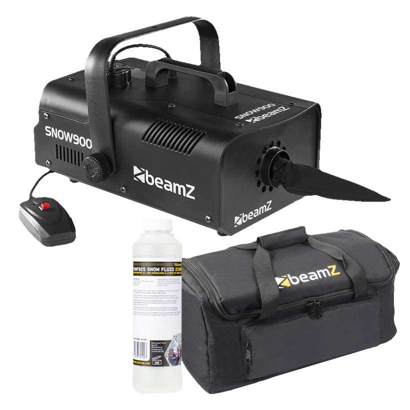 ZESTAW Wytwornica śniegu SNOW900 BeamZ + płyn 1L + torba