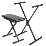 Zestaw Ławka stołek do keyboardu Vonyx KBB10+ Statyw pod keyboard Vonyx