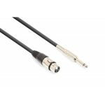 Kabel XLR (f) Jack 6.3mm mono 6m Vonyx