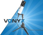 Mikrofon studyjny USB Vonyx CM320W ze statywem stołowym - biały