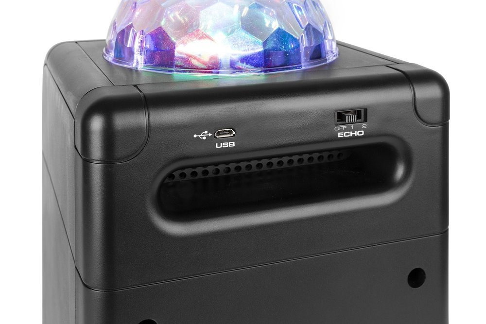 Głośnik karaoke kula LED SBS50B BT czarny