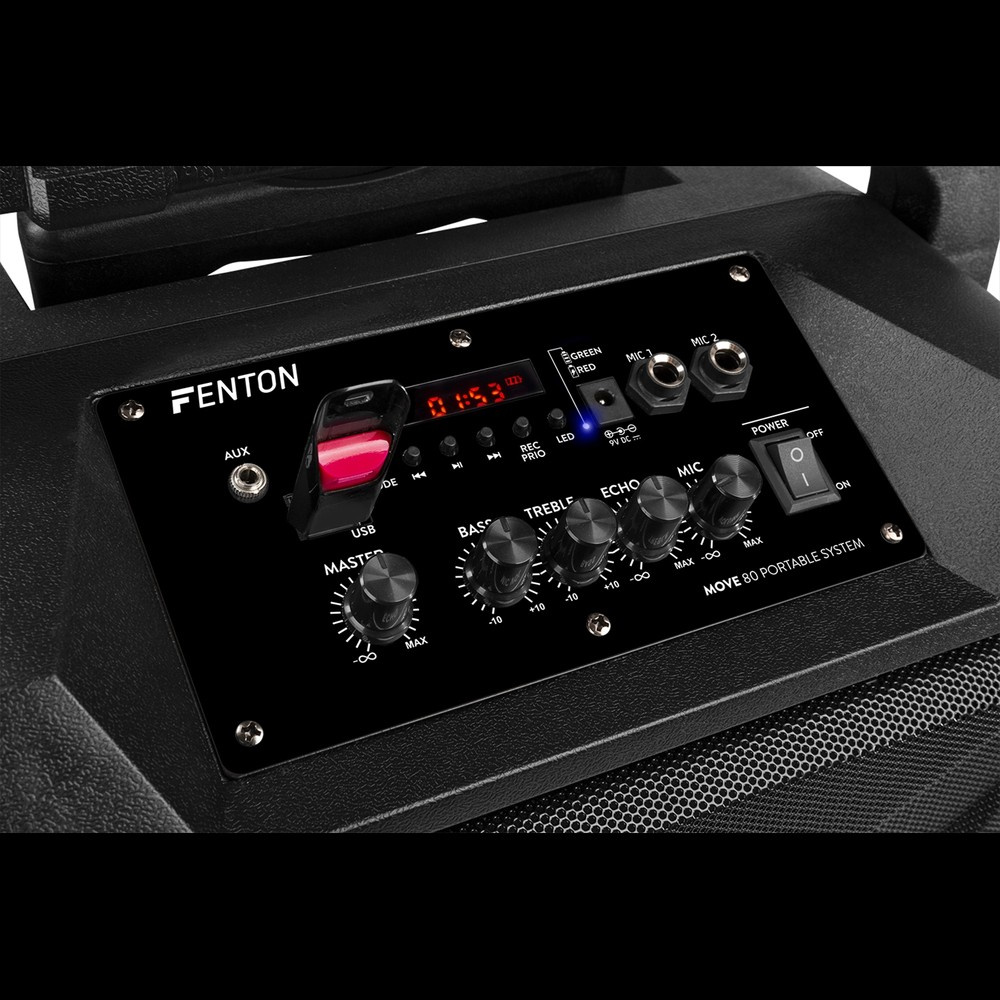 Kolumna mobilna 8'' MOVE80 LED BT bateria Fenton