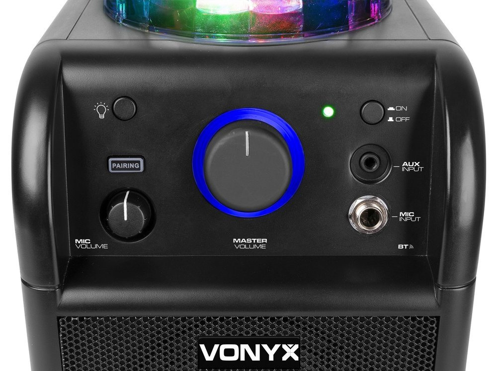 Głośnik karaoke kula LED SBS50B BT czarny