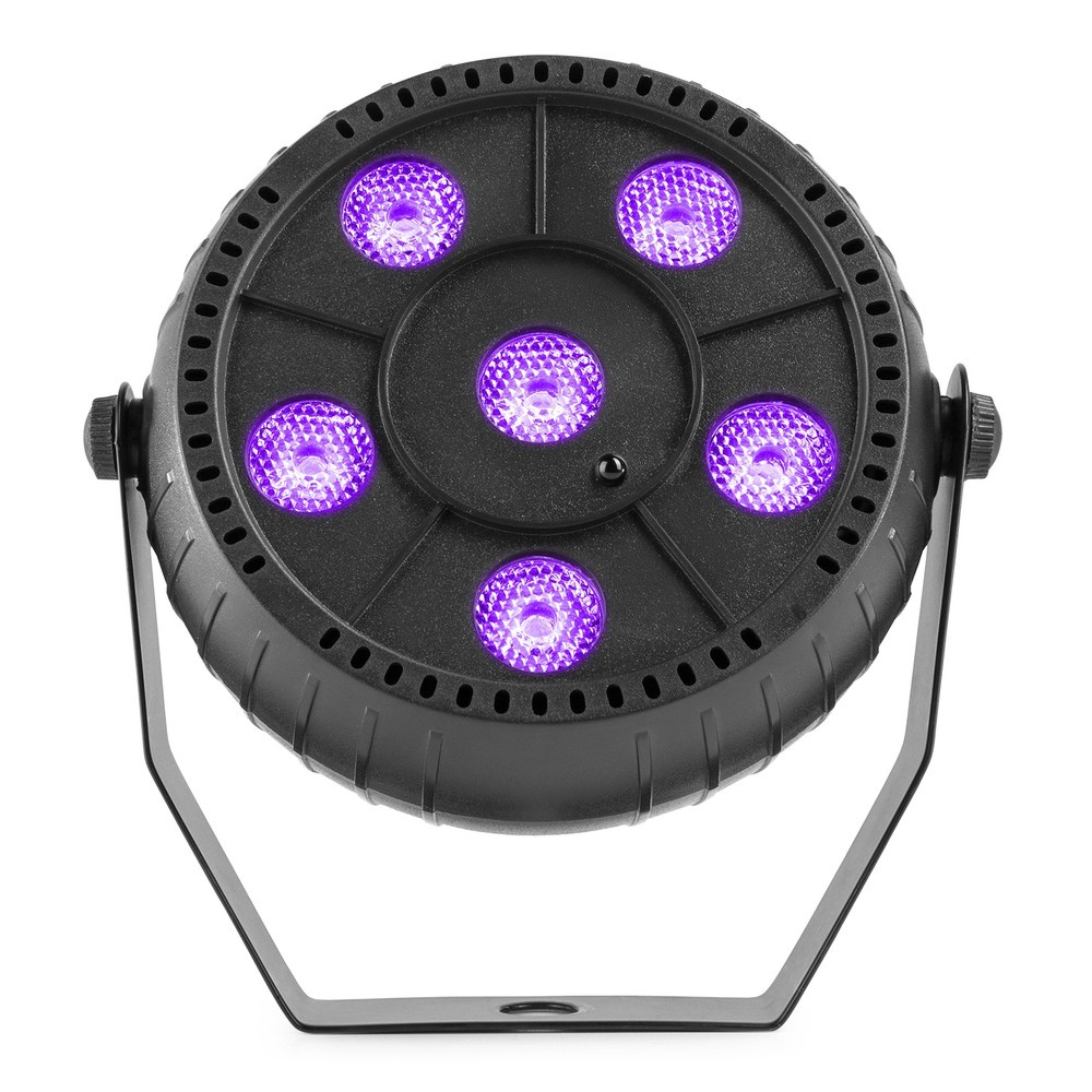 Reflektor Party Par PLP14 6x 1W UV bateryjny Beamz