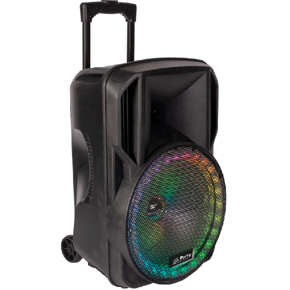 Kolumna mobilna LED 15''/38cm USB BT MIC FM PARTY-15RGB