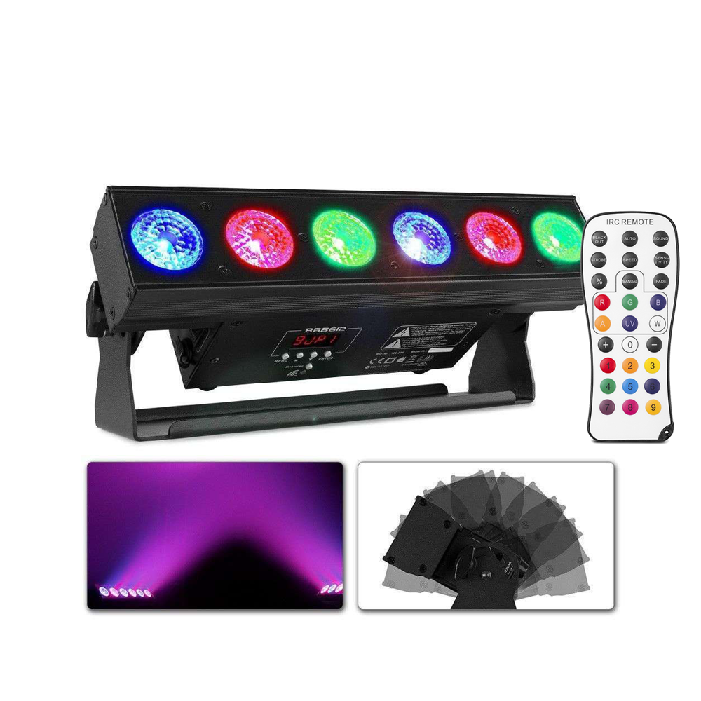 Belka oświetleniowa BBB612  LED Uplight Bar 6x12W RGBAW-UV 6-w-1 DMX