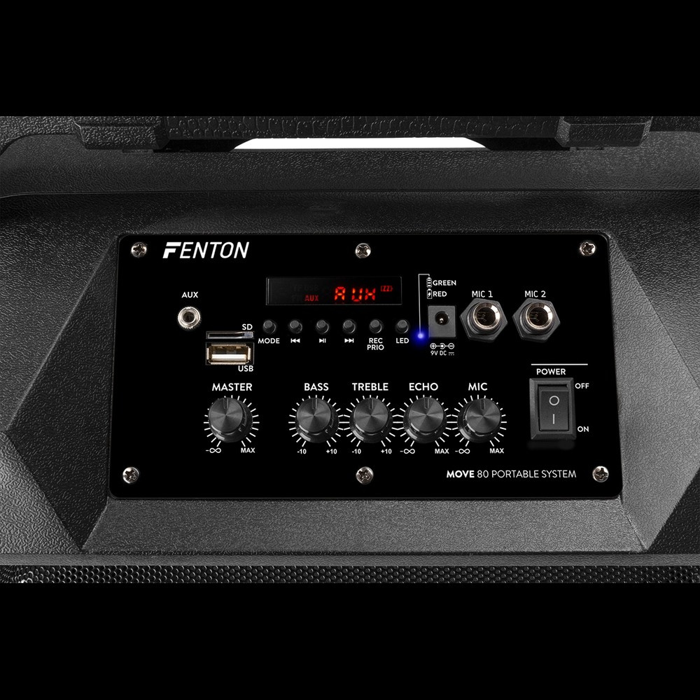 Kolumna mobilna 8'' MOVE80 LED BT bateria Fenton