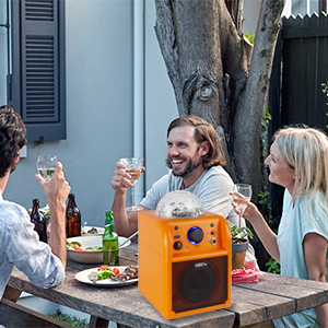 Zestaw karaoke z mikrofonem, bluetooth i efektem świetlnym Vonyx SBS50L