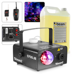 ZESTAW Wytwornica dymu S700 z efektem LED Jelly Ball BeamZ + płyn 5L