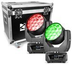 Zestaw 2x Głowa ruchoma 19x 15W LED ZOOM BeamZ z dedykowanym case'm MHL1915