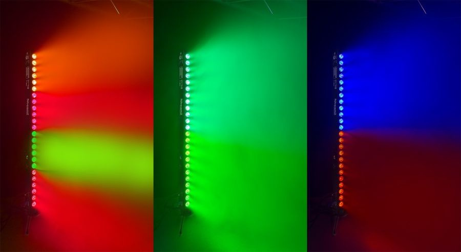 Belka oświetleniowa BBB243 oświetlacz bateryjny LED Bar 24x3W RGB 3-w-1