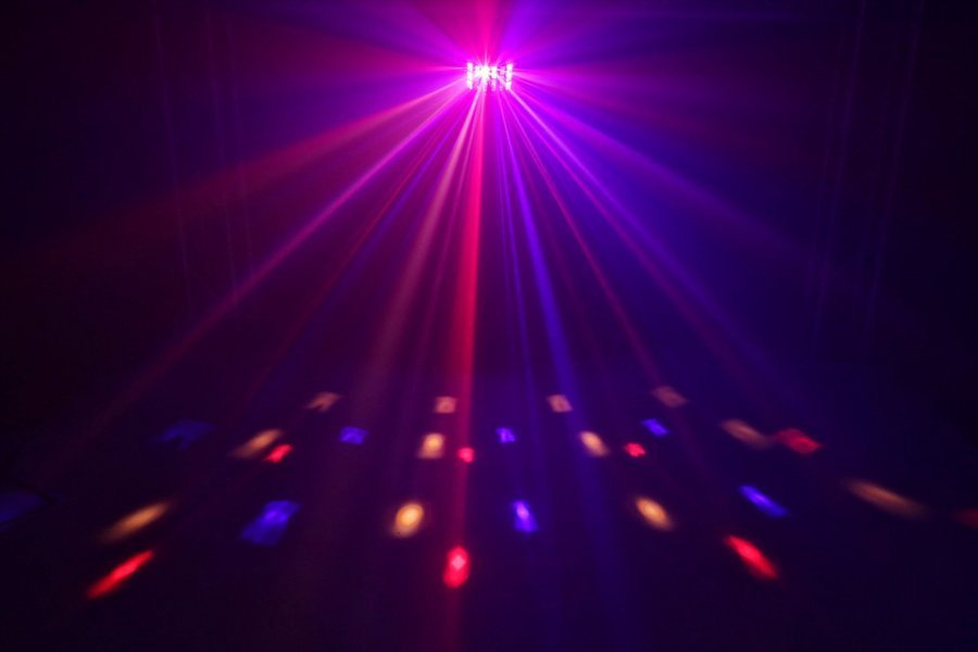 Efekt świetlny LED DERBY z laserem i stroboskopem BeamZ MAGIC2